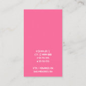 Carte De Visite Ruban Rose (Dos)