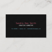 Carte De Visite Ruban rose (Dos)