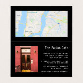 Carte De Visite Ruban rouge, grande cérémonie d'ouverture Photo/ca (Intérieur déplié)