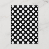 Carte De Visite Ruban rouge Poche Noir/Blanc (Dos)