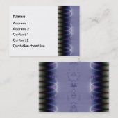 Carte De Visite Ruban Violet (Devant / Derrière)