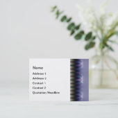 Carte De Visite Ruban Violet (Debout devant)