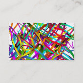 Carte De Visite Rubans tourbillonnants exubérants lumineux de (Dos)