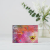 Carte De Visite RUBY ABSTRAIT, bleu clair rose (Debout devant)