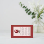 Carte De Visite Ruby Crystal Signification Bijoux Display Gemstone (Debout devant)