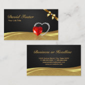 Carte De Visite Ruby Diamond Bijoux bijoux en or (Devant / Derrière)