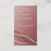 Carte de visite Ruby Dragonflies (Dos)