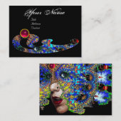 Carte De Visite RUBY EPHÉMERAL / Beauté, Salon, Spa, Maquillage (Devant / Derrière)