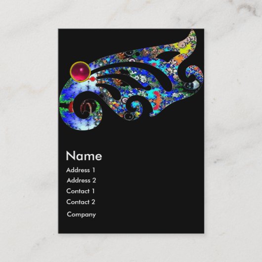 Carte De Visite RUBY EPHÉMERAL / Beauté, Salon, Spa, Maquillage (Devant)