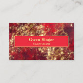 Carte De Visite Ruby et or (Devant)