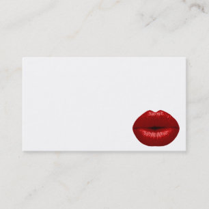 CARTE DE VISITE RUBY RED LIPSTICLE MAKEUP BEAUTY MODE SALON LÈVRES
