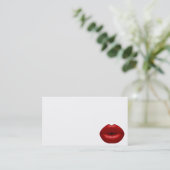 CARTE DE VISITE RUBY RED LIPSTICLE MAKEUP BEAUTY MODE SALON LÈVRES (Debout devant)