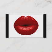 CARTE DE VISITE RUBY RED LIPSTICLE MAKEUP BEAUTY MODE SALON LÈVRES (Dos)