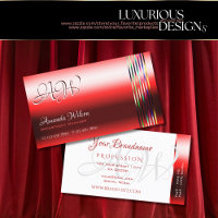 Ruby Red Shimmer Effets Monogramme Heures d'ouvert