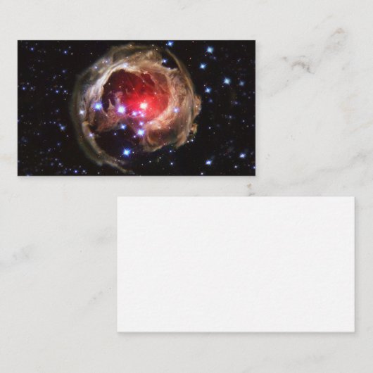 Carte De Visite Ruby Red Supergigantesque étoile poussière (Devant / Derrière)