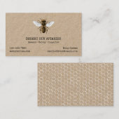 Carte De Visite Rucher rustique d'abeille (Devant / Derrière)