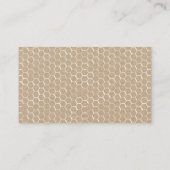 Carte De Visite Rucher rustique d'abeille (Dos)