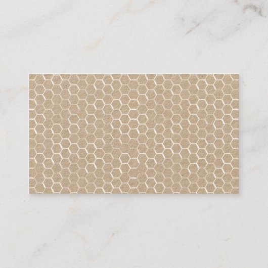 Carte De Visite Rucher rustique d'abeille (Dos)