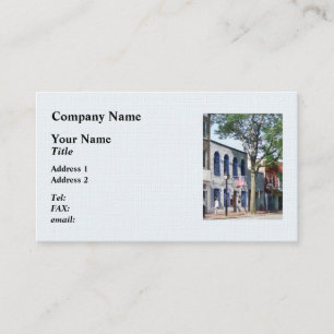 Carte De Visite Rue avec drapeau américain Alexandria VA