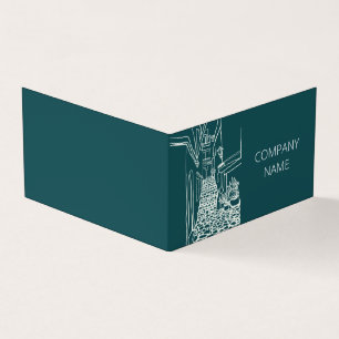 Carte De Visite Rue espagnole noire et blanche