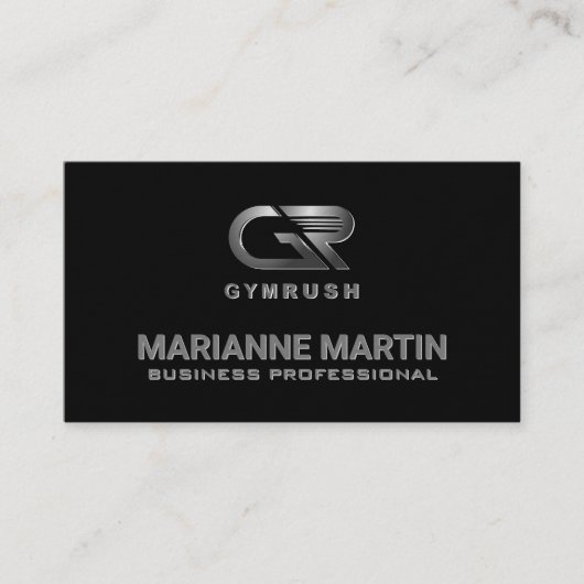 Carte De Visite Ruée De Gym | Black (Devant)