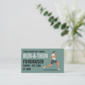 Carte De Visite Runner, Carity Run-Walk-a-Thon Event (Debout devant)