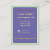 Carte De Visite Running Painted Turtle (Dos)