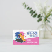 Carte De Visite Running Shoe, Charity Run-Walk-a-Thon Event (Debout devant)