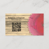 Carte De Visite Russe Circulaire Vêtements de travail du bois de s (Devant)