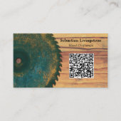 Carte De Visite Russe Circulaire Vêtements de travail du bois de s (Devant)