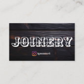 Carte De Visite Russe Joinery Black Bois Africain (Dos)