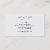 Carte De Visite Russe Lotus Mandala Yoga (Dos)