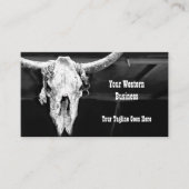 Carte De Visite Russe Noir Et Blanc Pays Ouest Taureau (Devant)