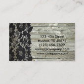 Carte De Visite Russe Pays Occidental Black Lace Barne Bois (Dos)