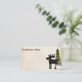 Carte De Visite Russe Pays Silhouette Moose (Debout devant)
