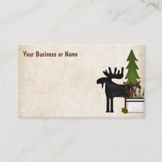 Carte De Visite Russe Pays Silhouette Moose