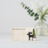 Carte De Visite Russe Pays Silhouette Moose (Debout devant)