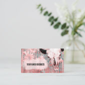 Carte De Visite Russe rose Western Taureau Taureau Bois (Debout devant)