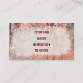 Carte De Visite Russe Rust Brown Taureau Taureau Taureau Taureau (Dos)