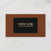 Carte De Visite Russet Frame Black Center Generic Adaptable (Devant)