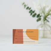 CARTE DE VISITE RUST JAUNE MODERNE KRAFT NOMINATION ART ABSTRAITE (Debout devant)