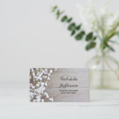Carte De Visite Rustic Baby's Breath Country Barn Floral (Debout devant)