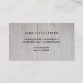 Carte De Visite Rustic Baby's Breath Country Barn Floral (Dos)