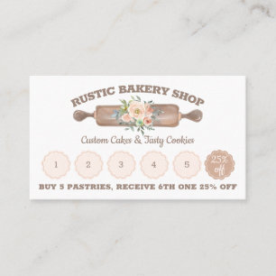 Carte De Visite Rustic Bakery Acheter cinq obtenir une réduction f