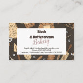 Carte De Visite Rustic Baking Business (Dos)