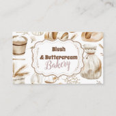 Carte De Visite Rustic Baking Business (Devant)