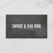 Carte De Visite Rustic BBQ Smokehouse  (Devant)