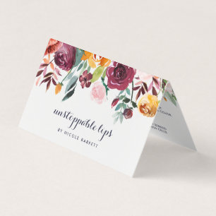 Carte De Visite Rustic Bloom Lip Produit Distributeur Conseils et