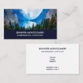 Carte De Visite Rustic Country Mountains Nature Pittoresque (Devant / Derrière)