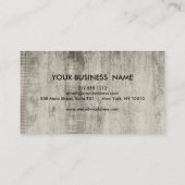 Carte De Visite Rustic Country Wooden Texture Graphic Business Car (Dos)